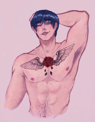 Full Render Art (Waist Up) - Blooming Panic Fanart Full Render Art (Waist Up) - Blooming Panic Fanart